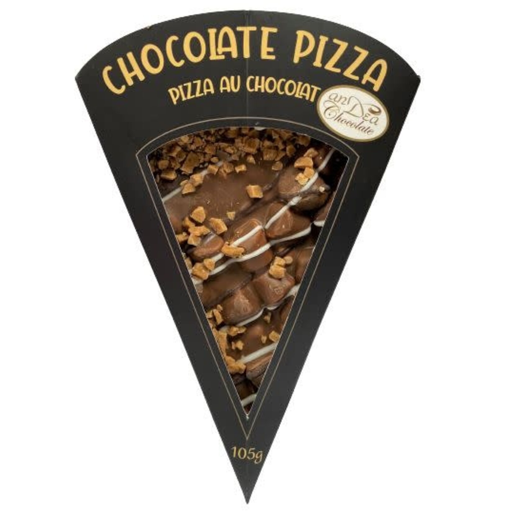 anDea Chocolate Chocolate Pizza Slice - Taffy Milk Chocolate