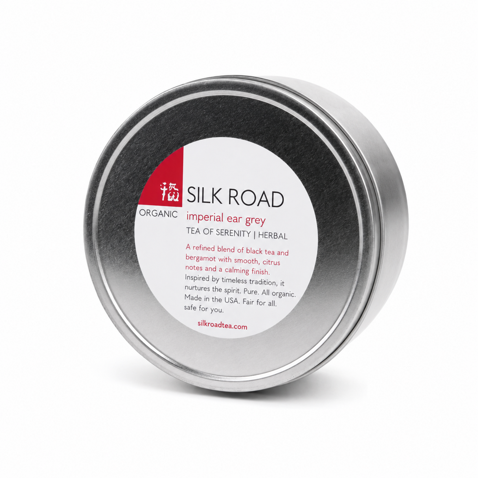 Silk Road Tea Imperial Earl Grey Black Tea Tin (40 Cups)