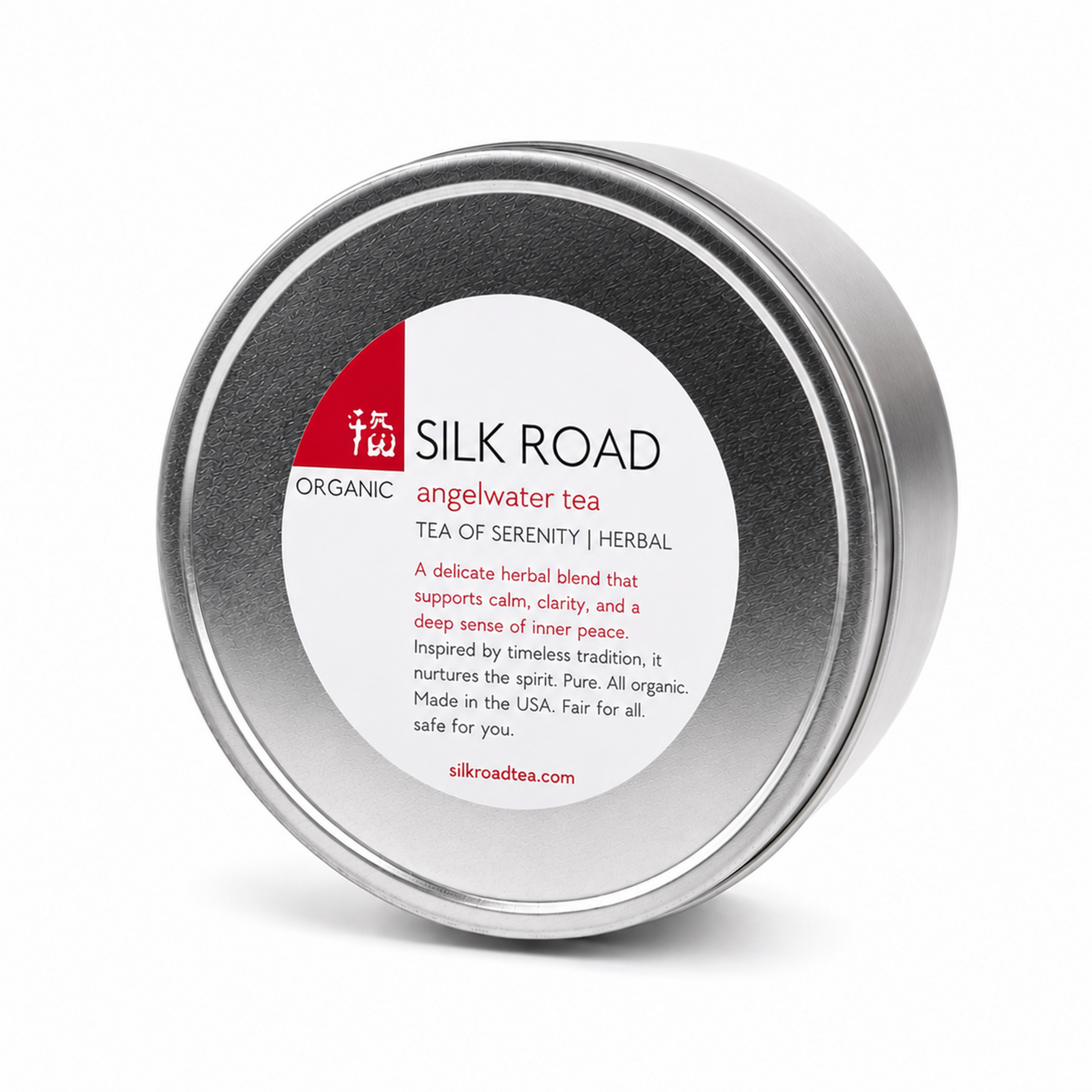 Silk Road Tea Angelwater Herbal Tea Tin (40 Cups)
