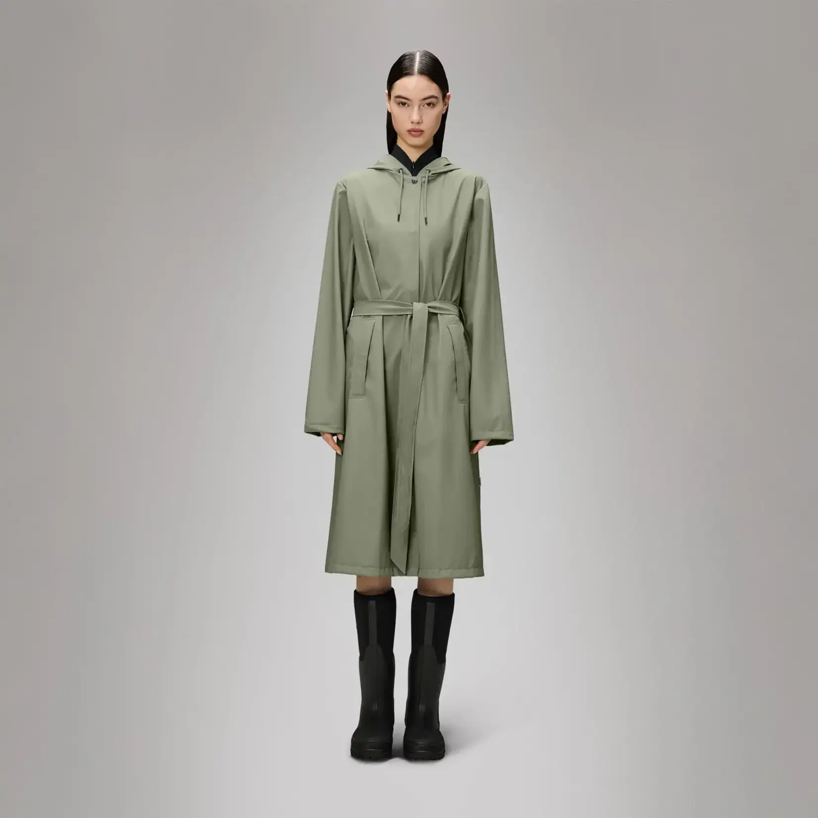Rains Women's A-Line Longer Waterproof Jacket