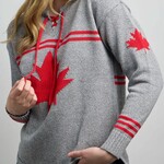 Canada Knitwear Hockey Lace Up Sweater