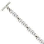 Myka Mia Tennis Bracelet - Bright Rhodium & Swarovski Crystals