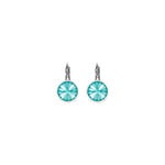 Myka Mila Rivoli Euroback Earring - Bright Rhodium & Swarovski