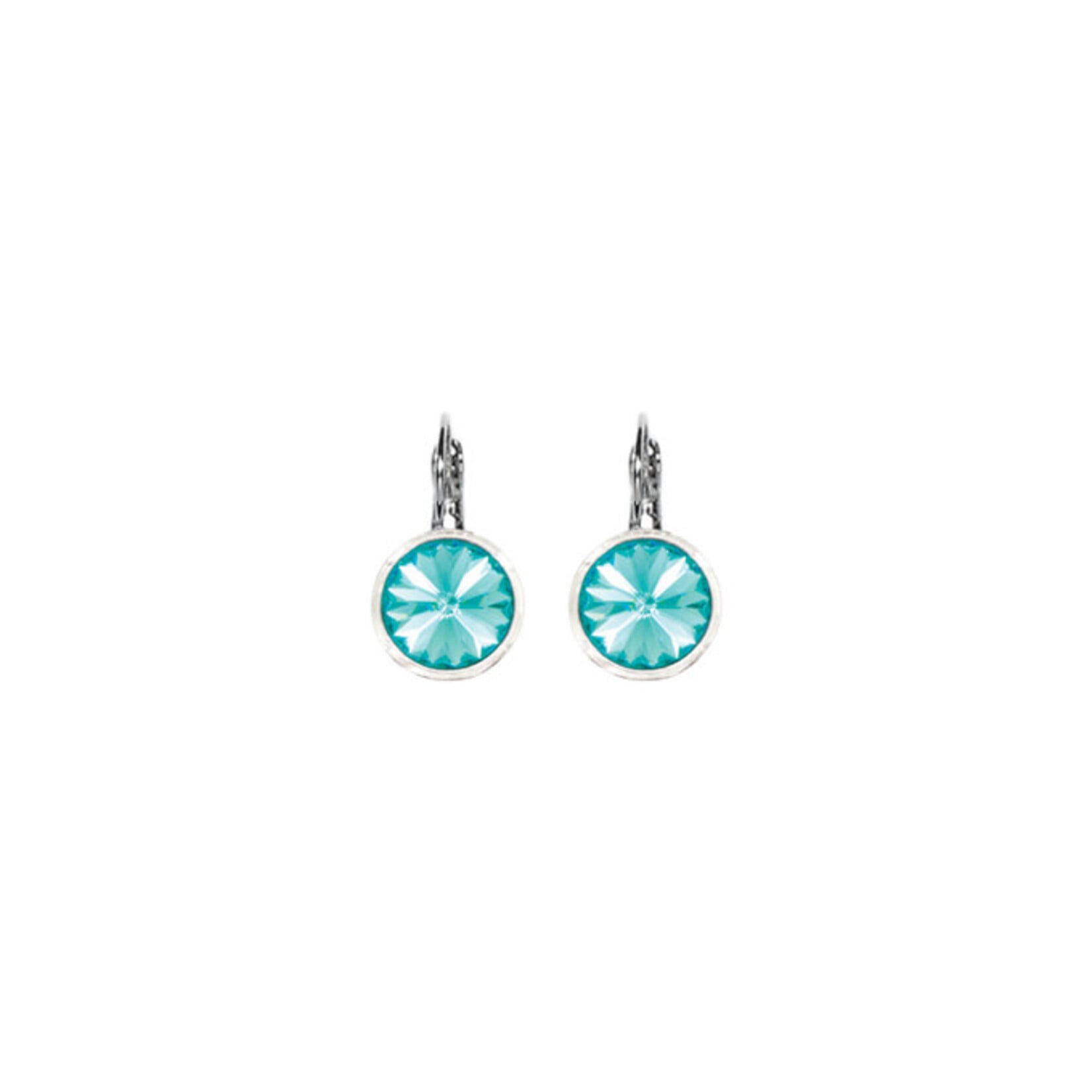 Myka Mila Rivoli Euroback Earring - Bright Rhodium & Swarovski