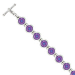 Myka Ella Round Bracelet - Bright Rhodium & Swarovski Crystals