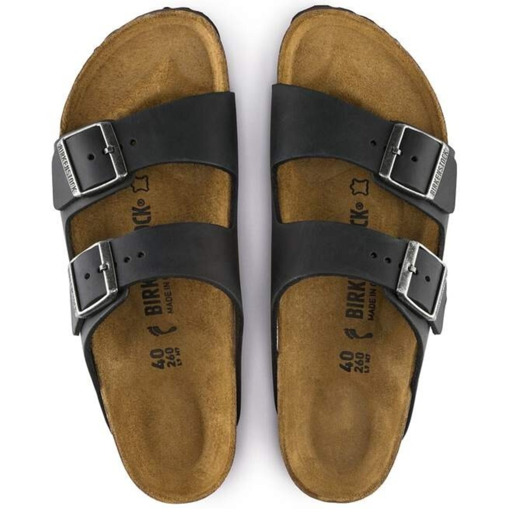 Birkenstock Arizona Leather Sandal Regular Footbed