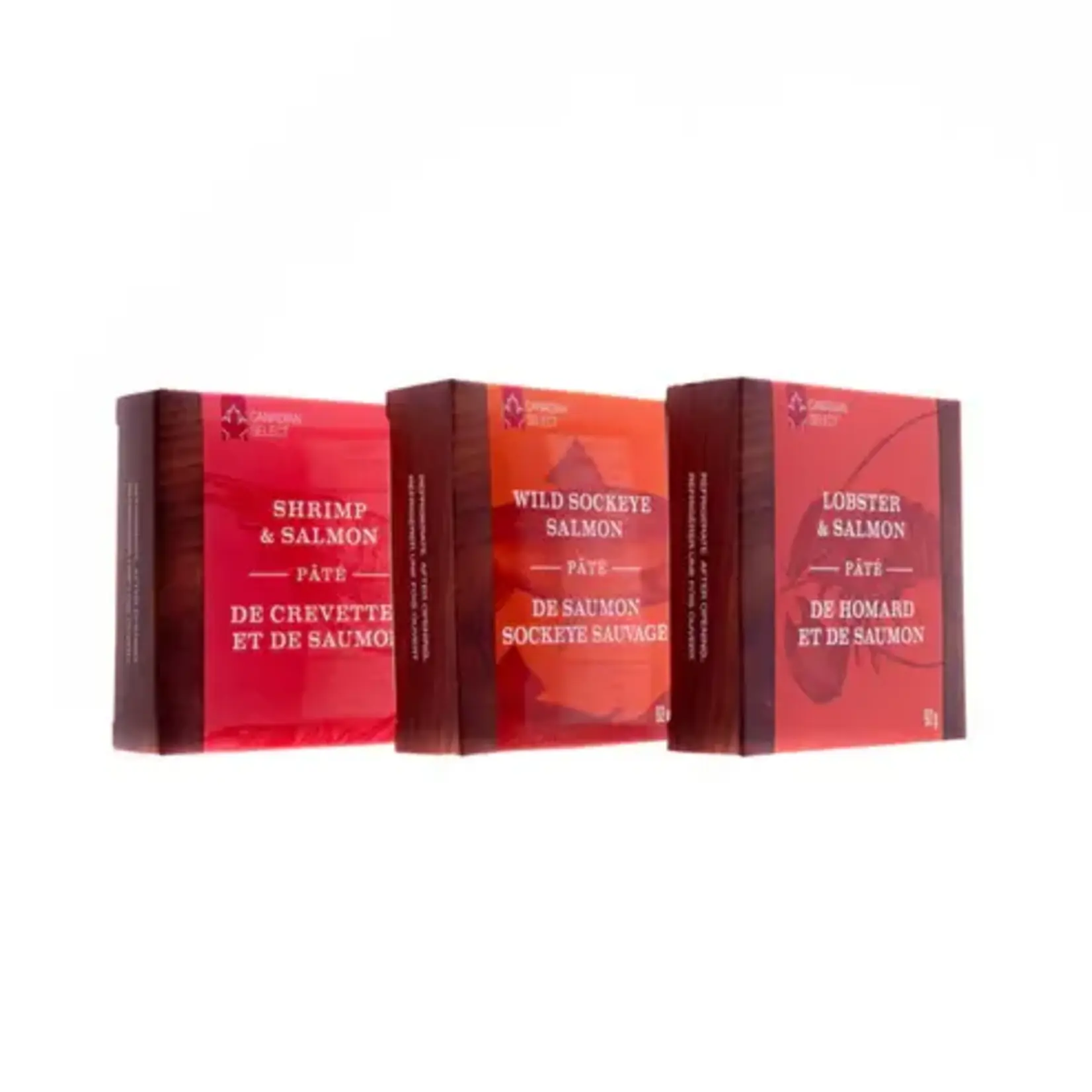 Canadian Select Lobster/Shrimp/Salmon Pâté Gift Pack 3 x 92 g