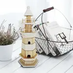 Panam Décor & Gifts Decorative Wooden Lighthouse