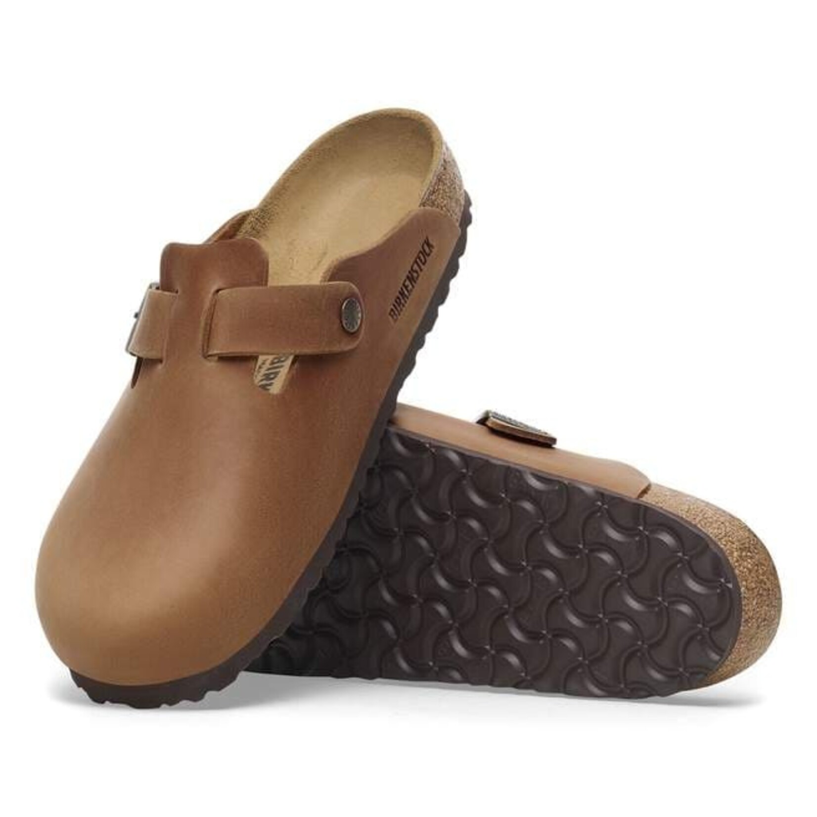 Birkenstock Boston Clog Oiled Leather - Cognac