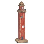 Tall Red Decorative Lighthouse