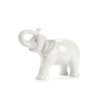 Medium White Elephant Figure