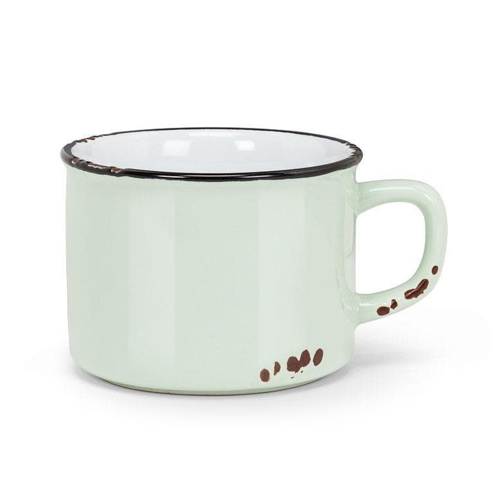 Enamel Look Cappuccino Mug