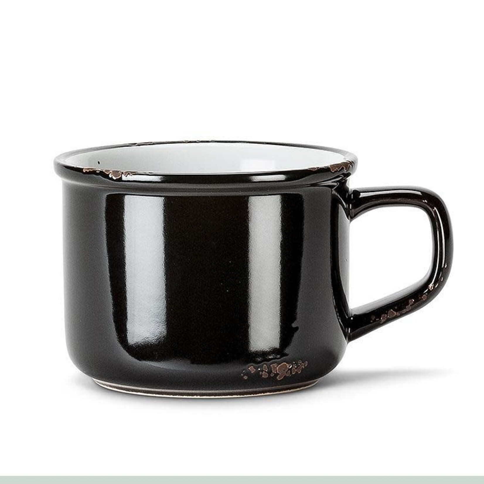 Enamel Look Cappuccino Mug