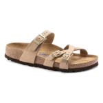Birkenstock Franca Nubuck Leather Softbed Sandal