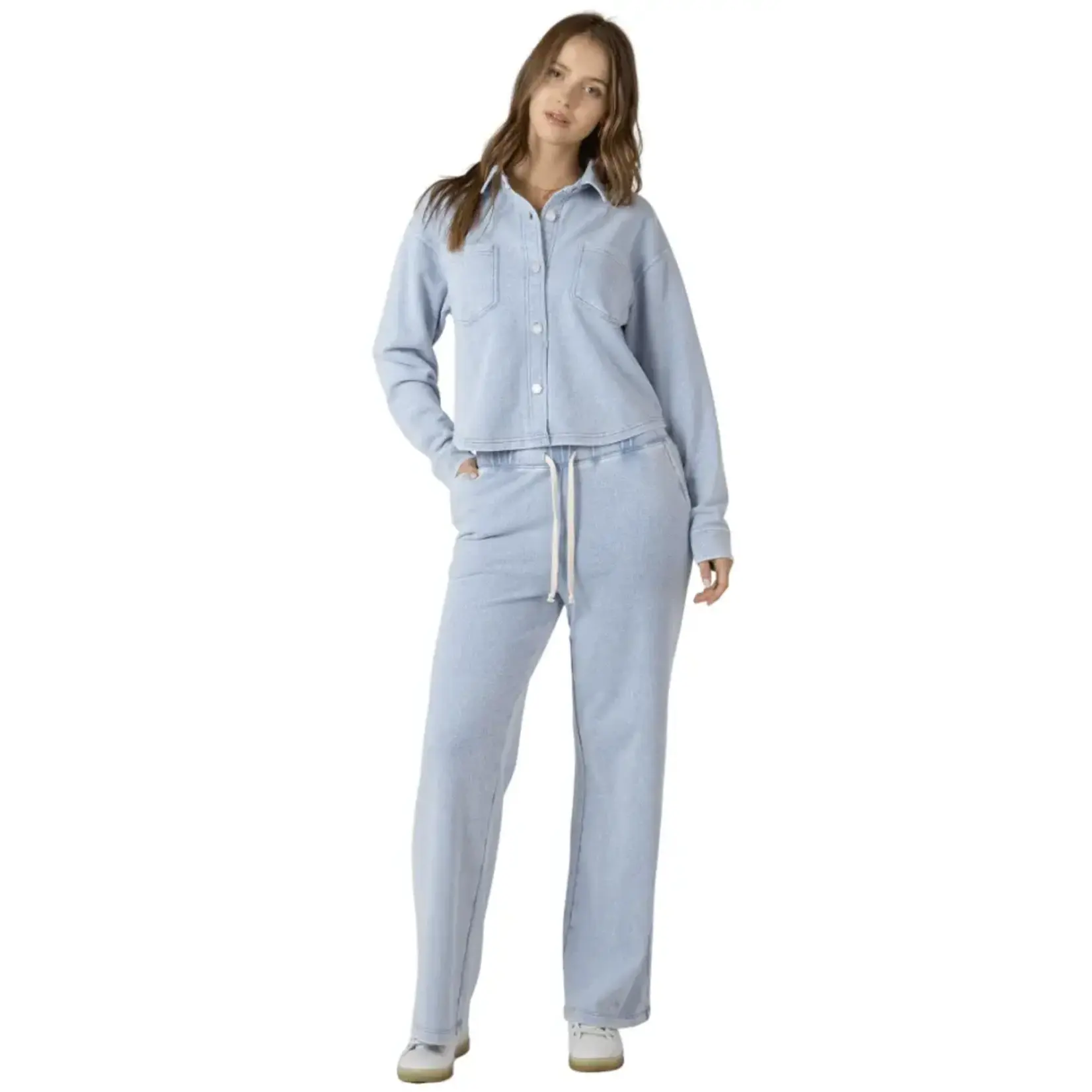 Dex Clothing Cropped Knit Overshirt