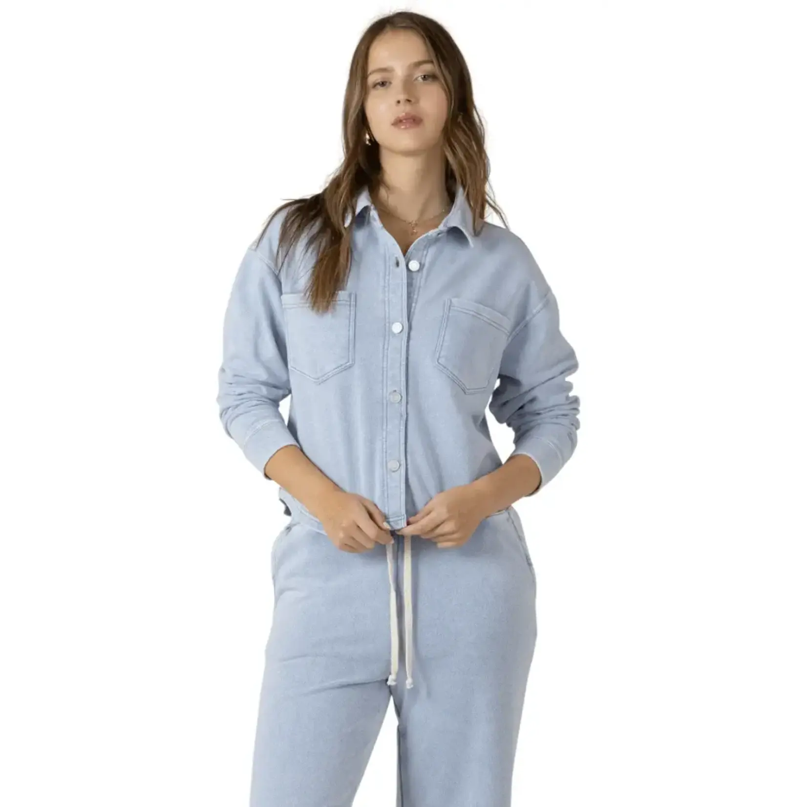 Dex Clothing Cropped Knit Overshirt