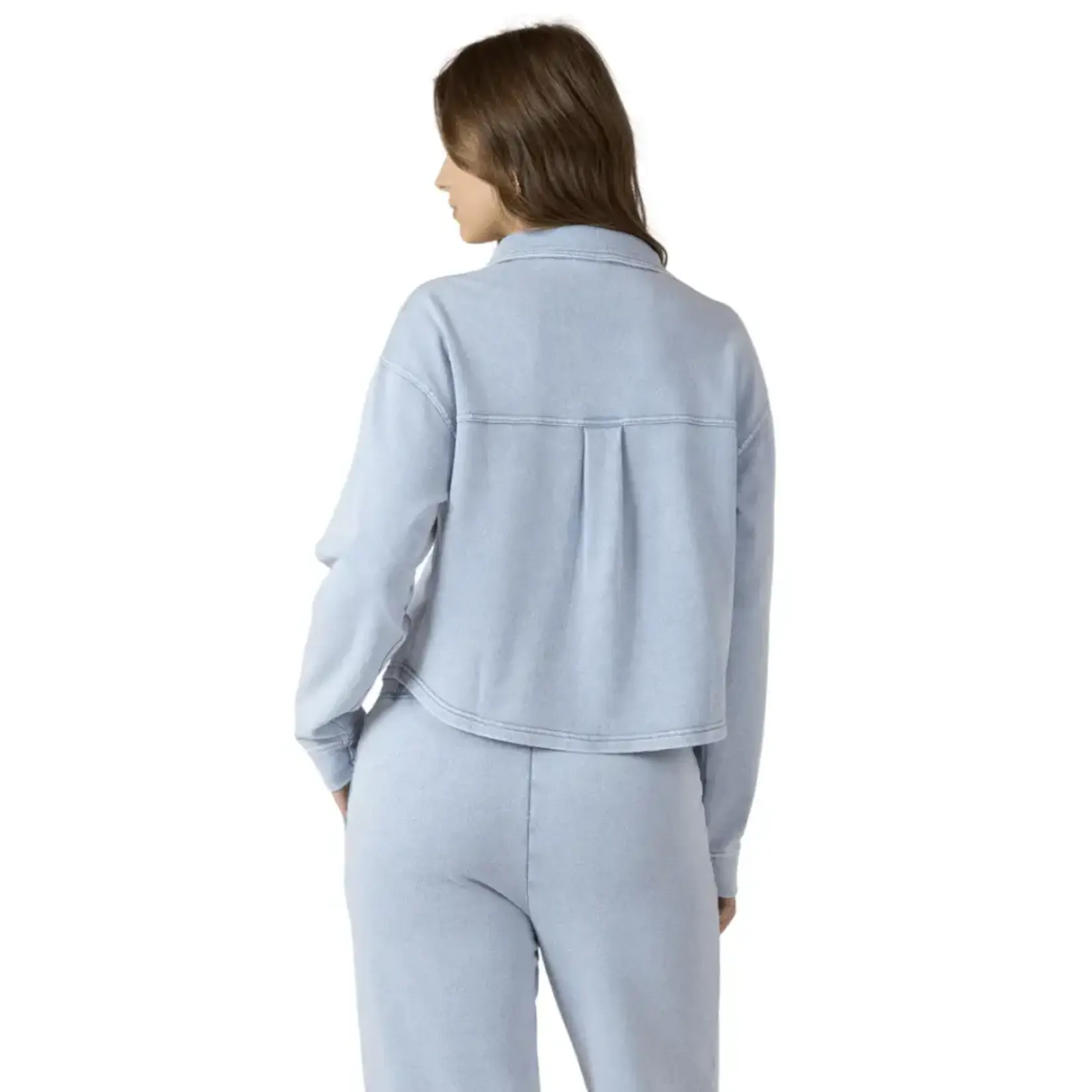 Dex Clothing Cropped Knit Overshirt