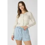 Dex Clothing Pointelle Knit Cardigan