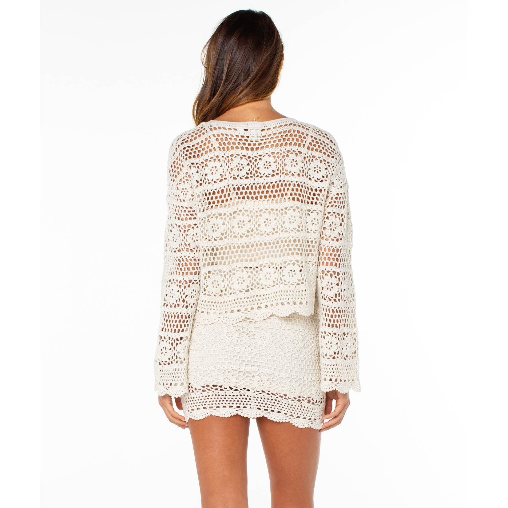 Roxy RW09613VDA00 - Blue Water Crochet Sweater