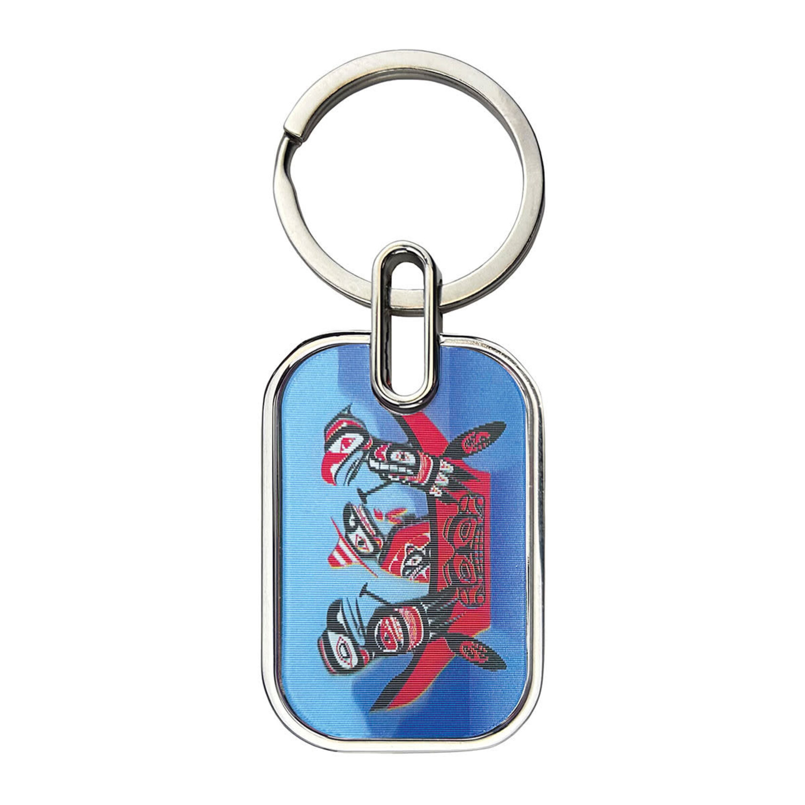 Native Northwest Indigenous Designed Lenticular Keychain (Assorted)
