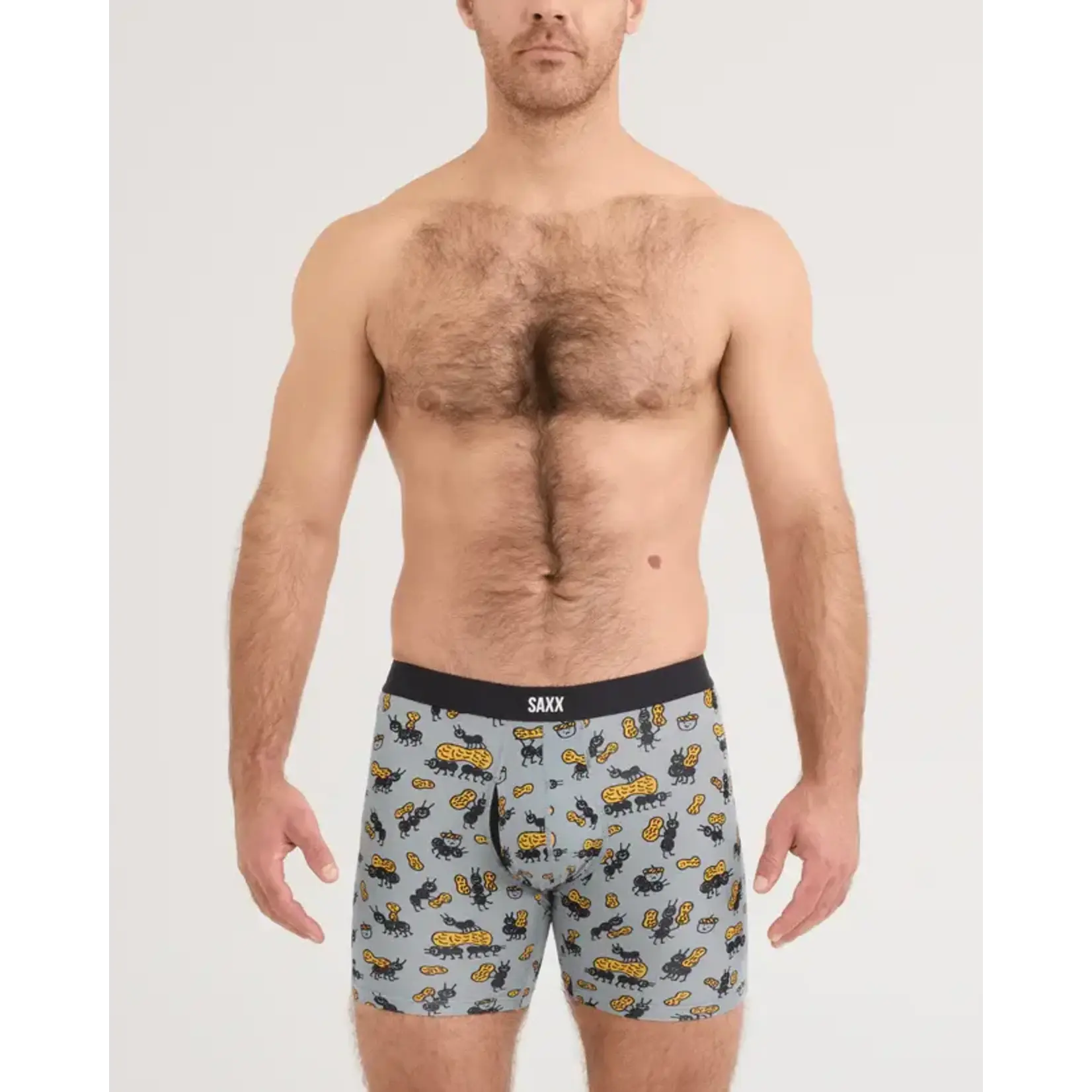 SAXX Underwear Vibe Xtra Soft Comfort Boxer Brief with Fly - Ants in Your Pants