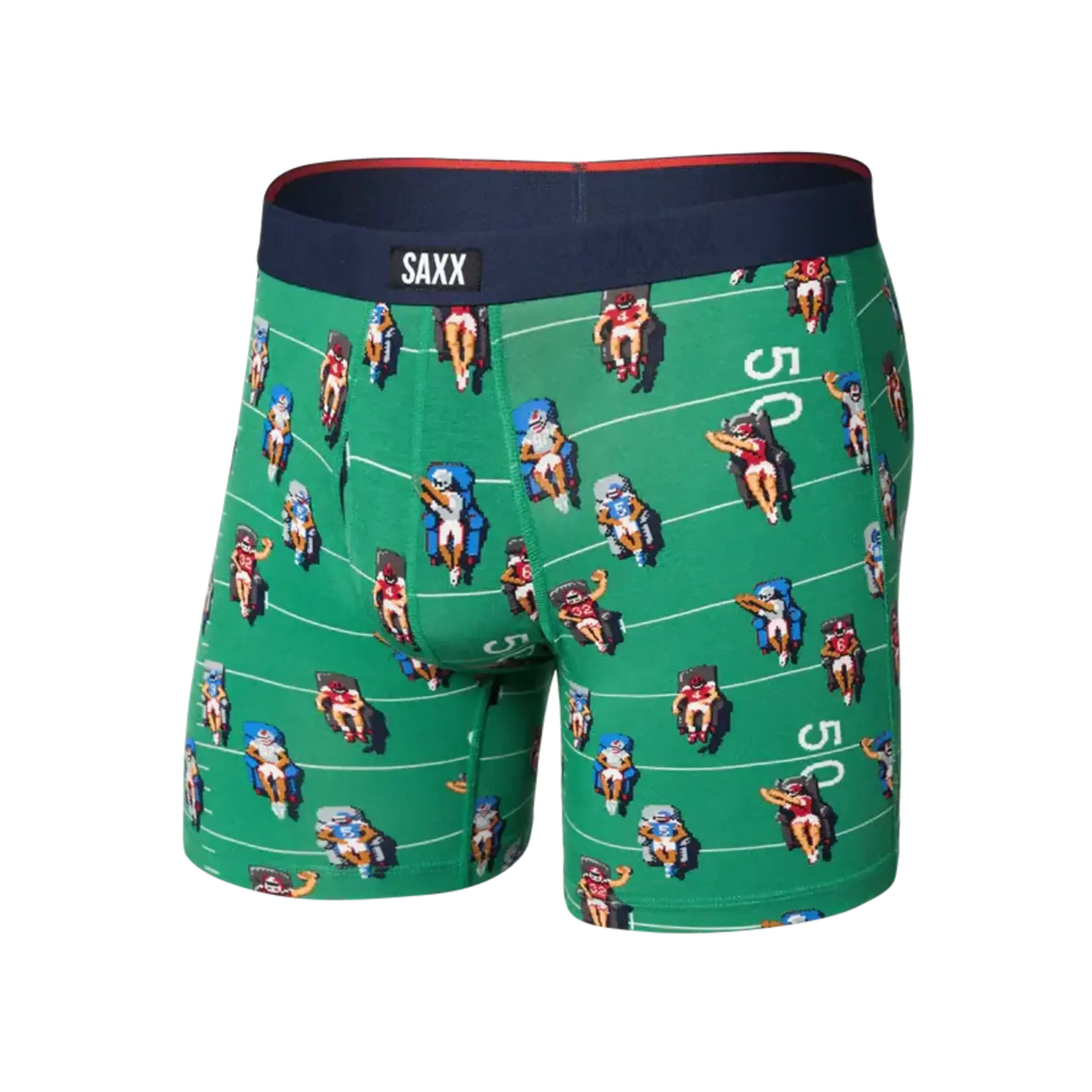 SAXX Underwear Vibe Xtra Soft Comfort Boxer Brief with Fly - Armchair Quarterback