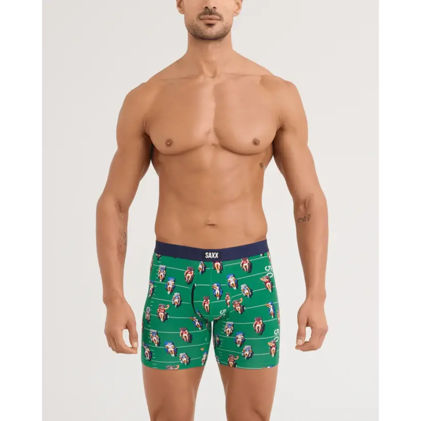 SAXX Underwear Vibe Xtra Soft Comfort Boxer Brief with Fly - Armchair Quarterback