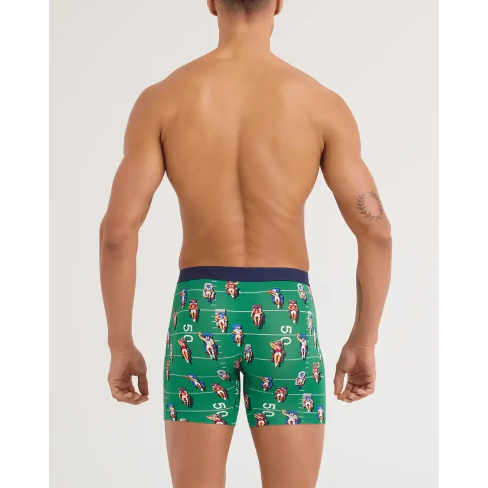 SAXX Underwear Vibe Xtra Soft Comfort Boxer Brief with Fly - Armchair Quarterback