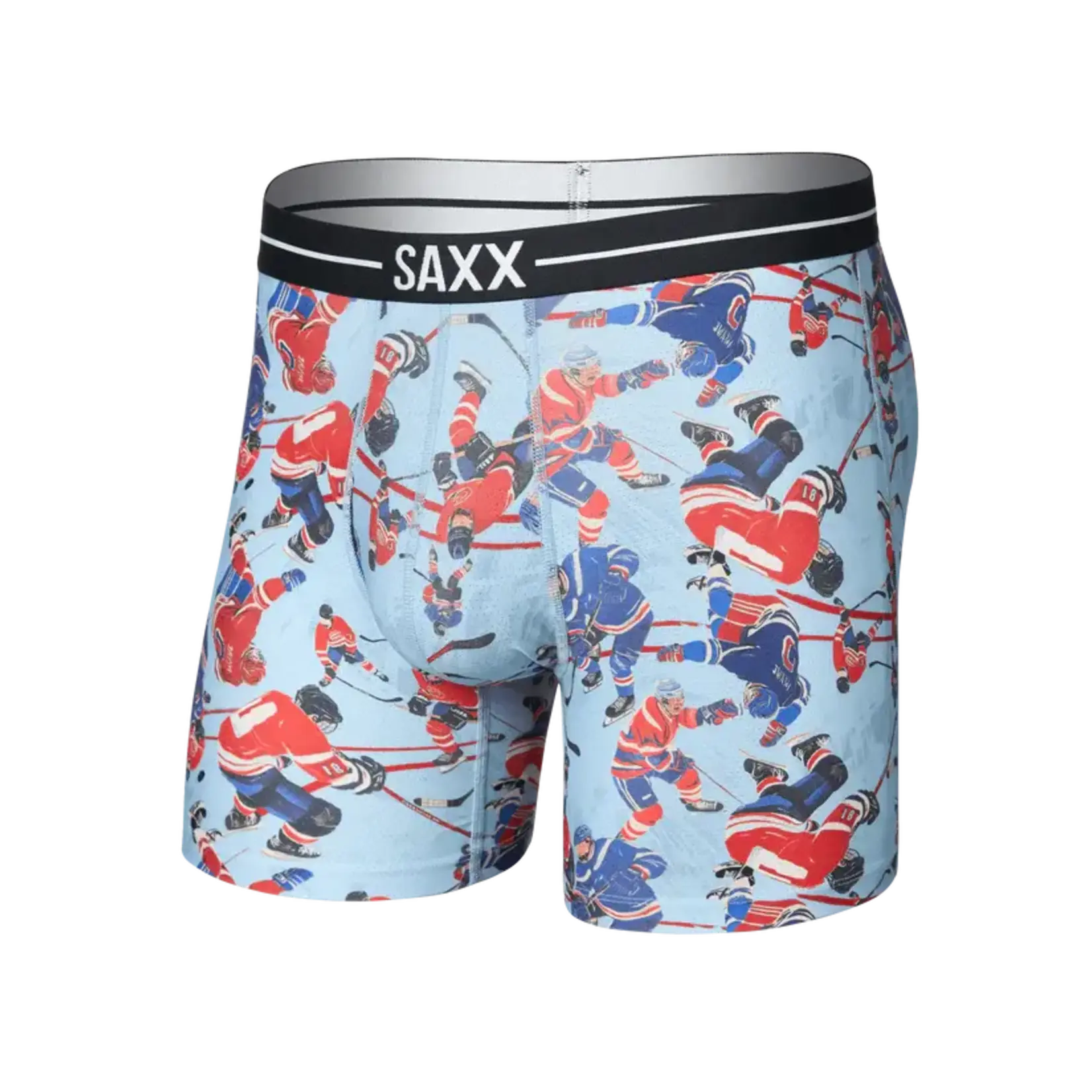 SAXX Underwear Volt Breathable Mesh Boxer Brief - Hockey Brawl