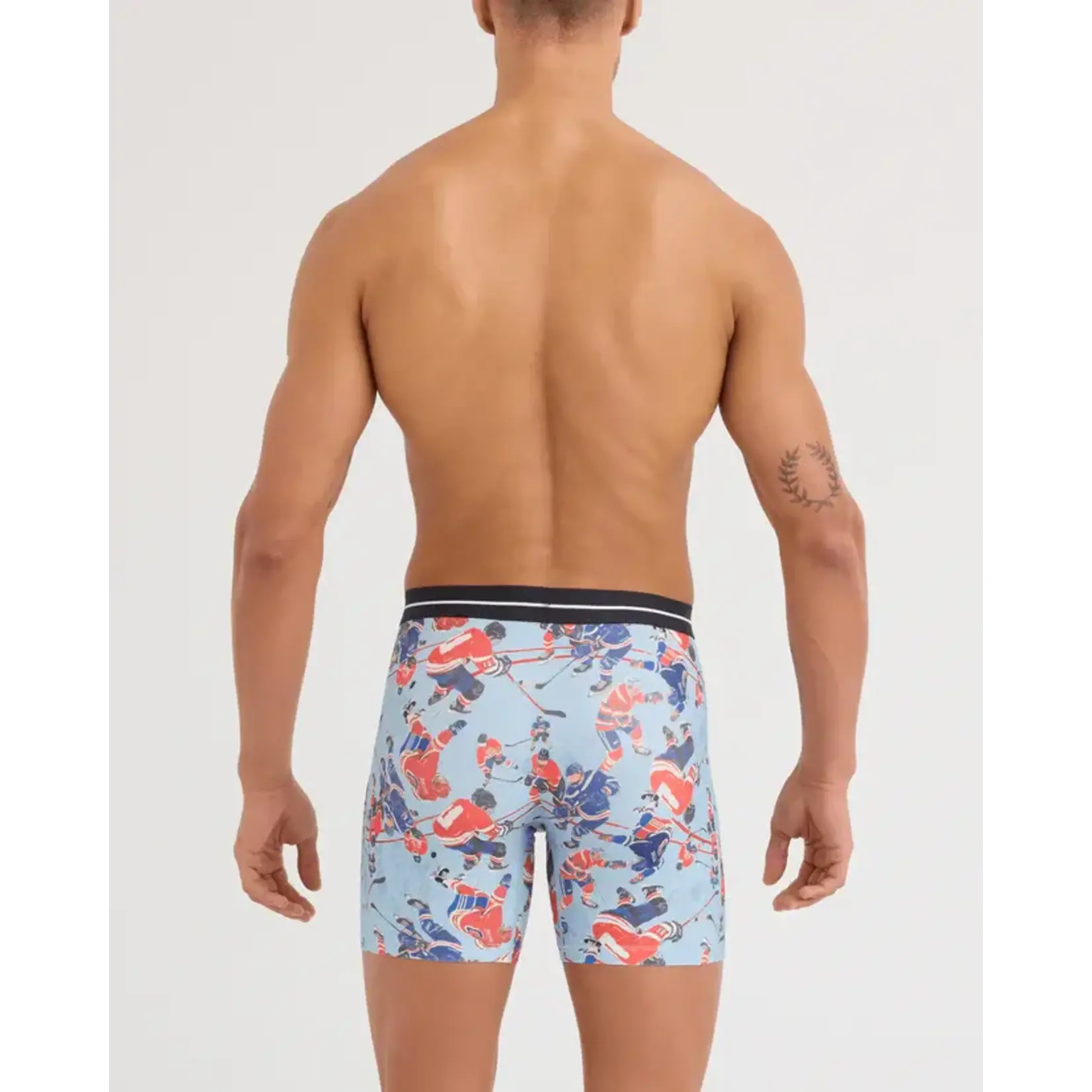 SAXX Underwear Volt Breathable Mesh Boxer Brief - Hockey Brawl
