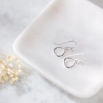 Glee Nora Tear Shape Hammered Metal Earring