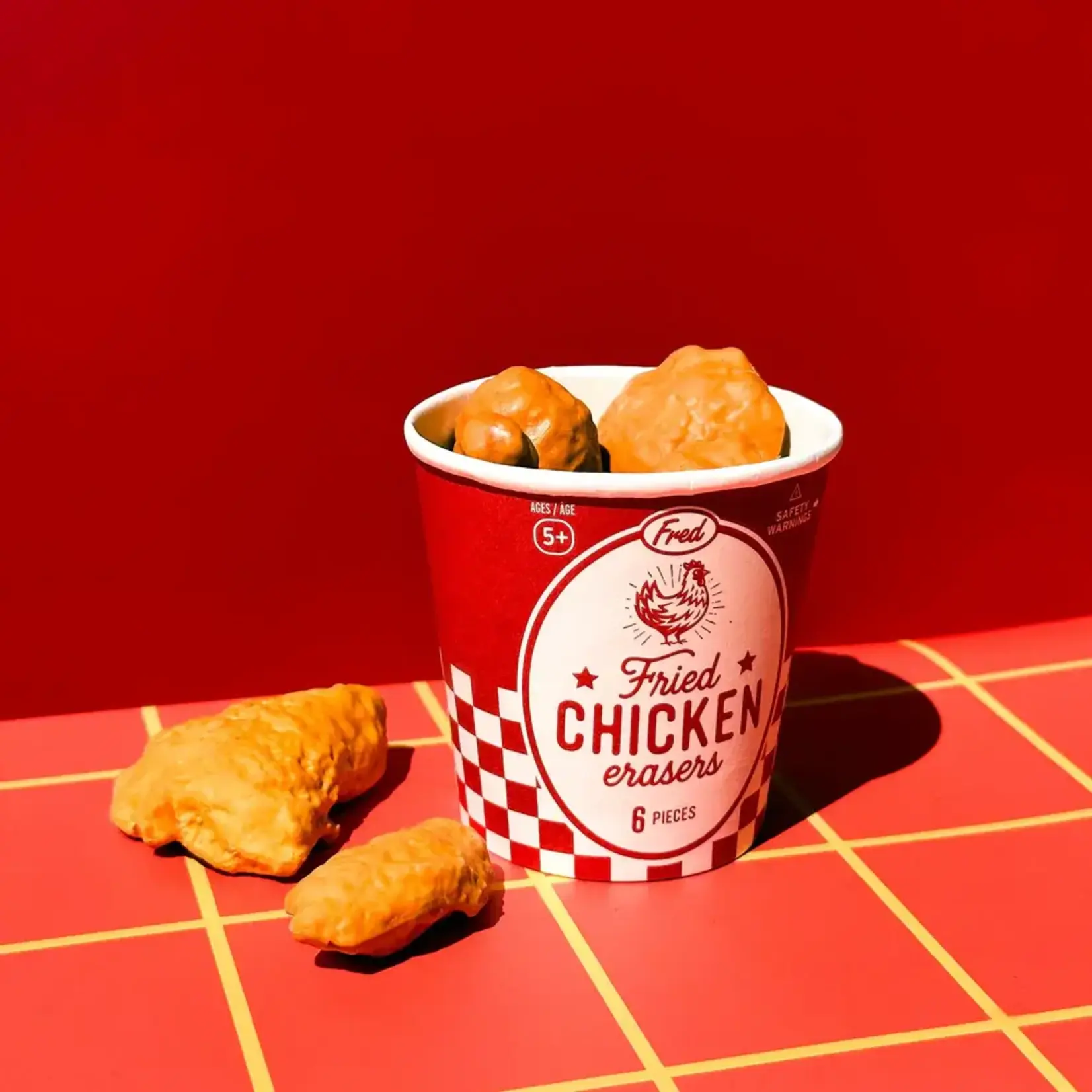 Fried Chicken Erasers (Set of 6)