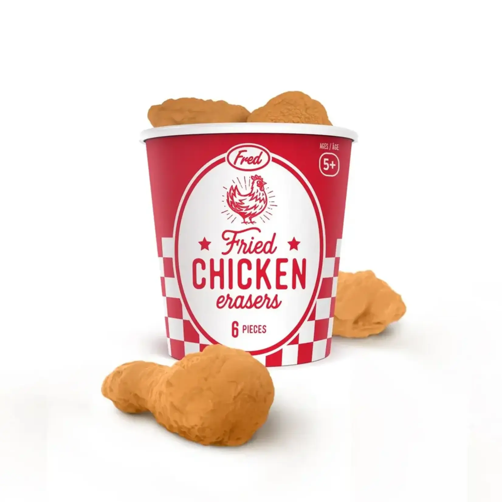 Fried Chicken Erasers (Set of 6)