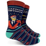 Groovy Things Men's Socks - Captain Obvious