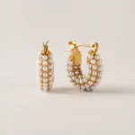 Lover's Tempo Perla Earrings - Gold