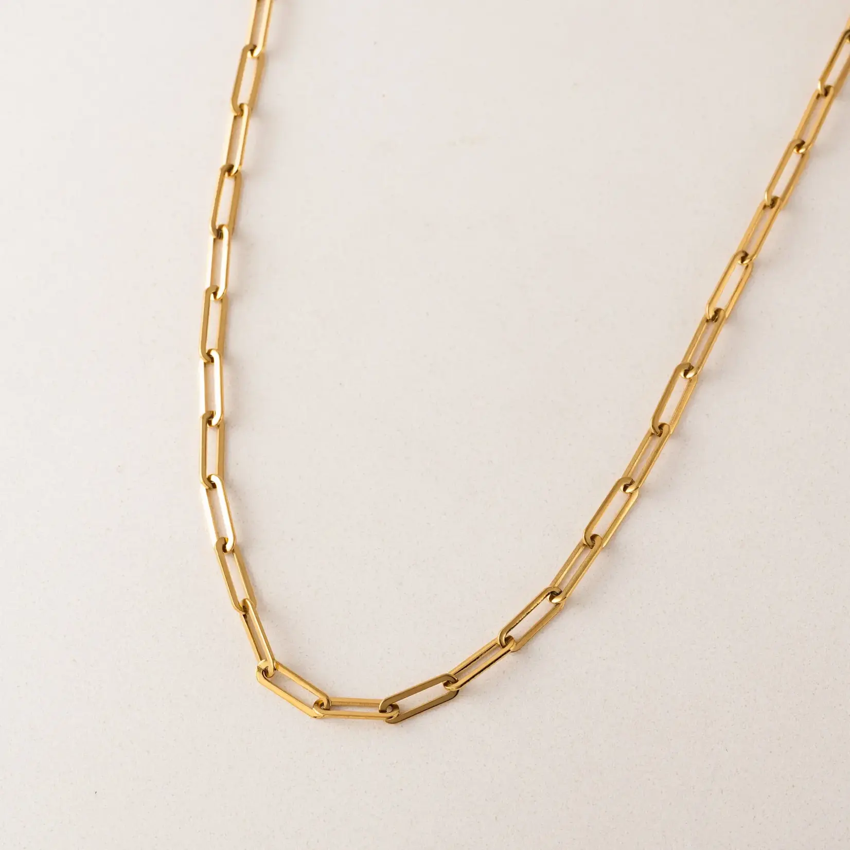 Lover's Tempo Bold 20" Paperclip Necklace - 18K PVD Gold, Waterproof