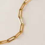 Lover's Tempo Bold Paperclip Necklace - Gold