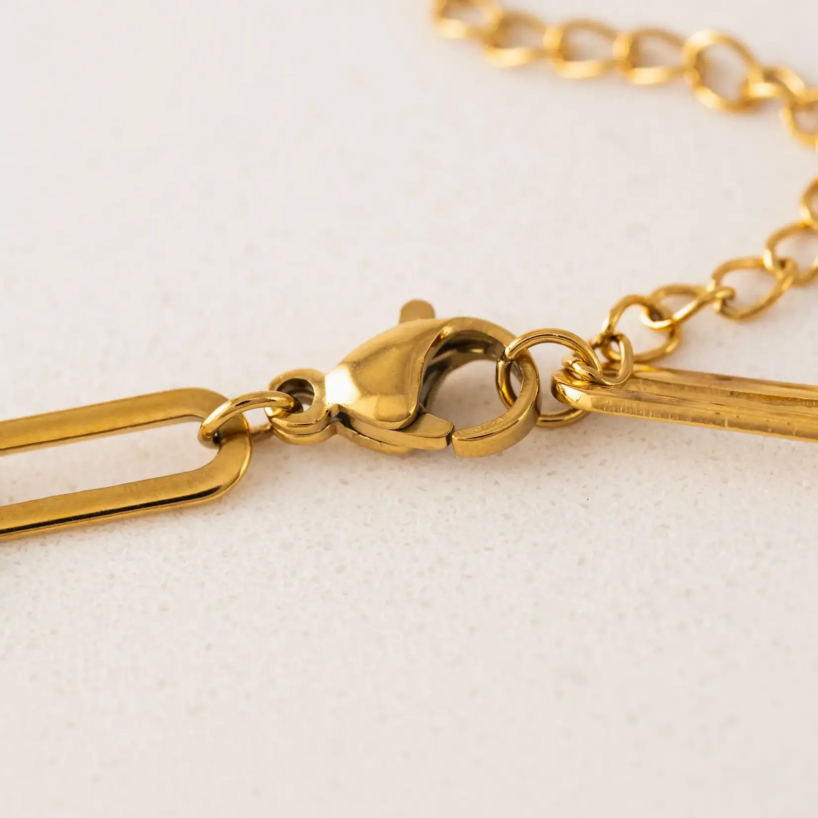 Lover's Tempo Bold Paperclip Necklace - Gold - 6.5-7.75", 18K, Waterproof/Tarnishproof, Hypoallergenic