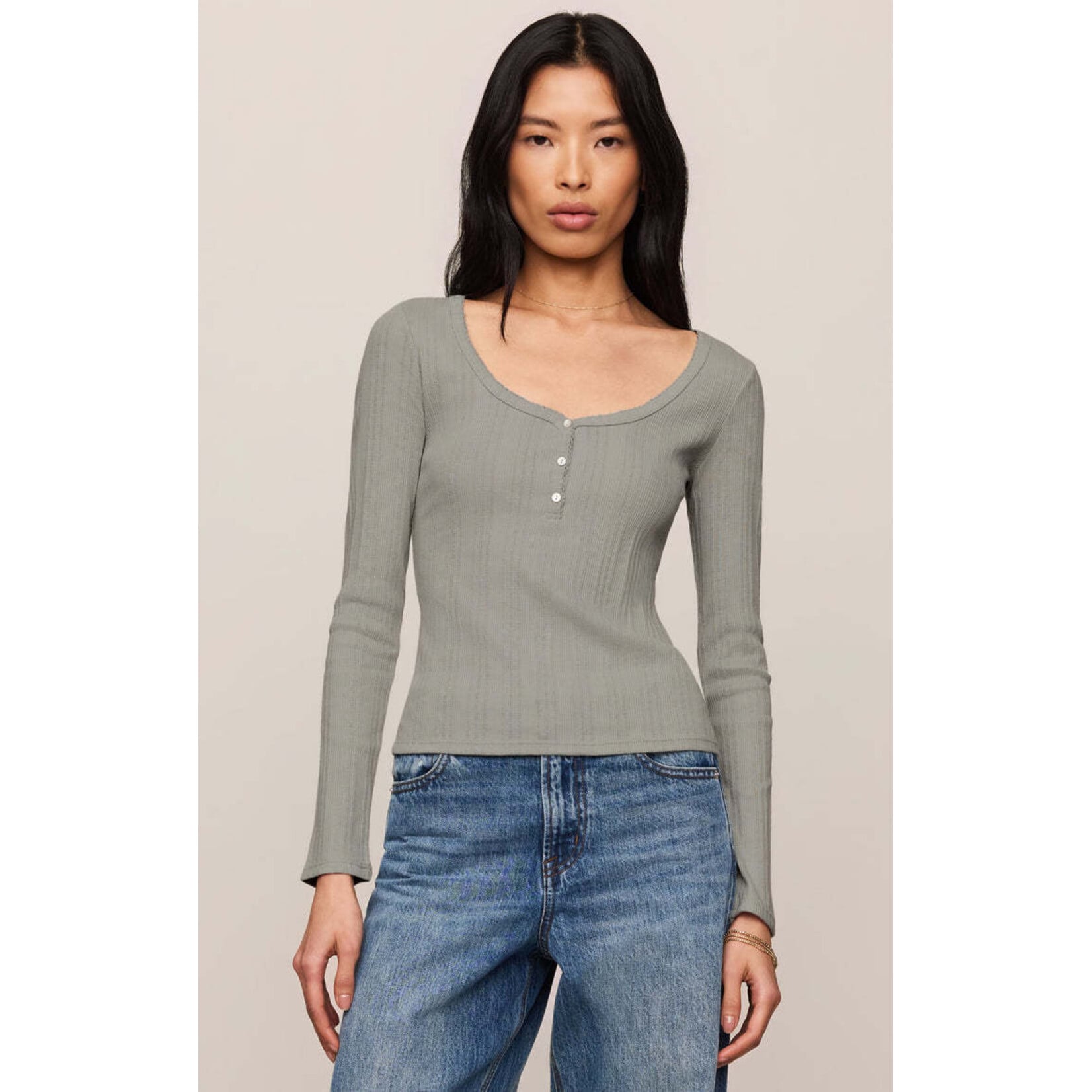 Z Supply Audri Scalloped Top