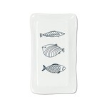Large Rectangular Fish Plate 7x12"
