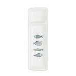 Fish Plate with 2 Sections 11"