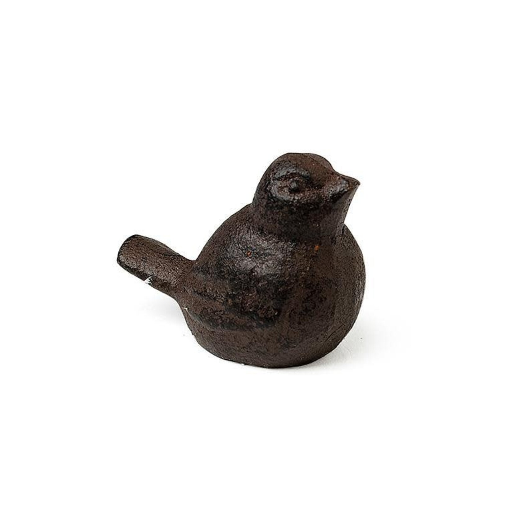 Mini Cast Iron Bird Figurine - Dark Brown 2"