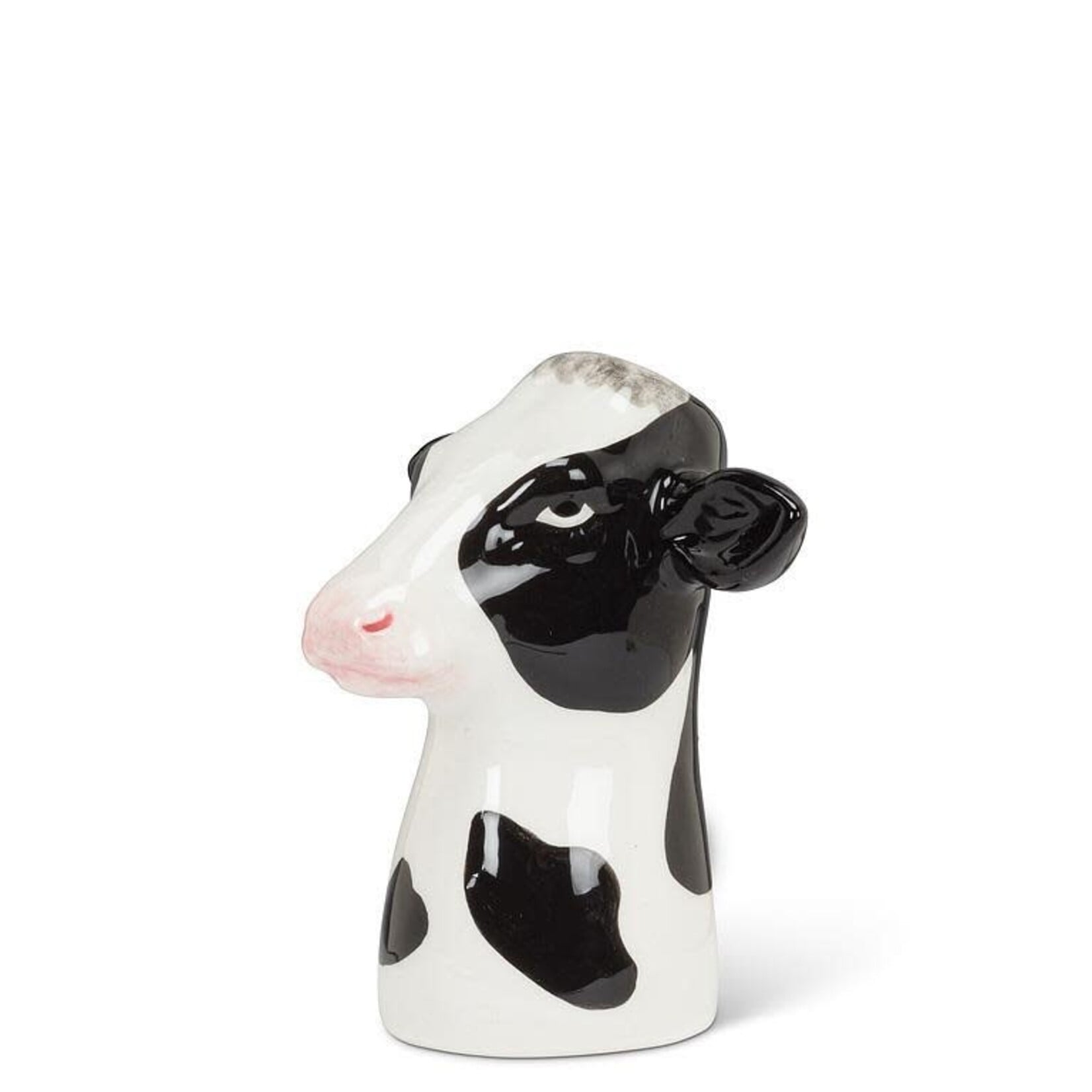 Holstein Cow Head Bud Vase 3.5"