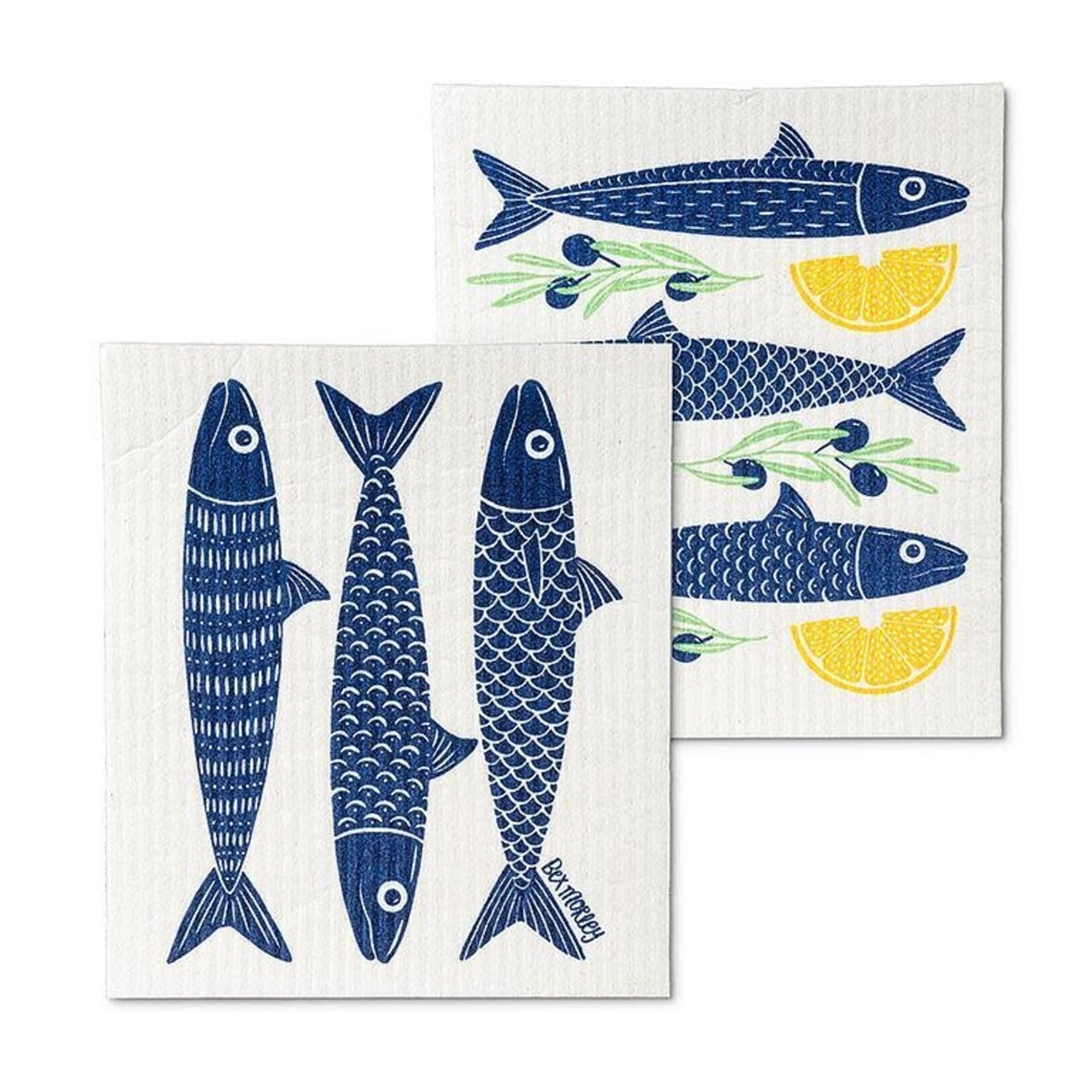 Fish & Lemons Dishcloths (Set of 2)