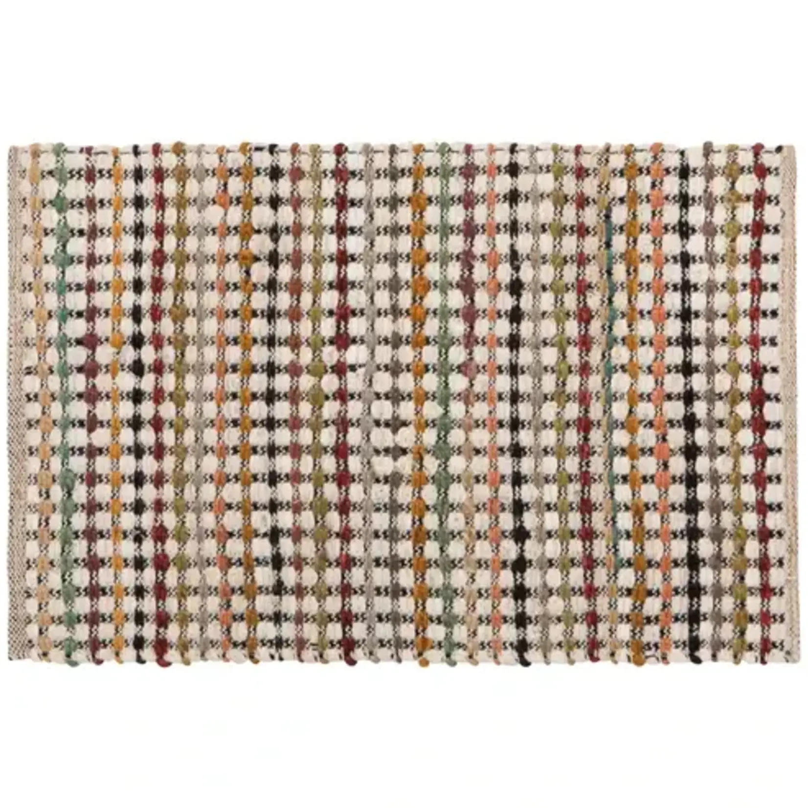 Danica Stipple Cotton Chindi Rug 2' x 3'