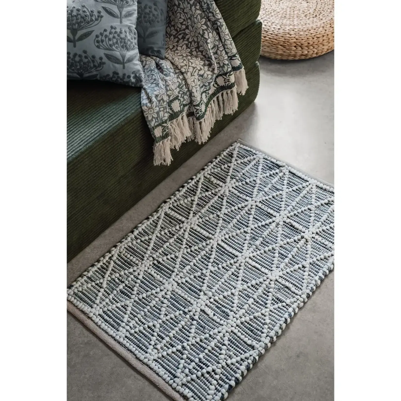 Danica Hexa Cotton Chindi Rug 2' x 3'
