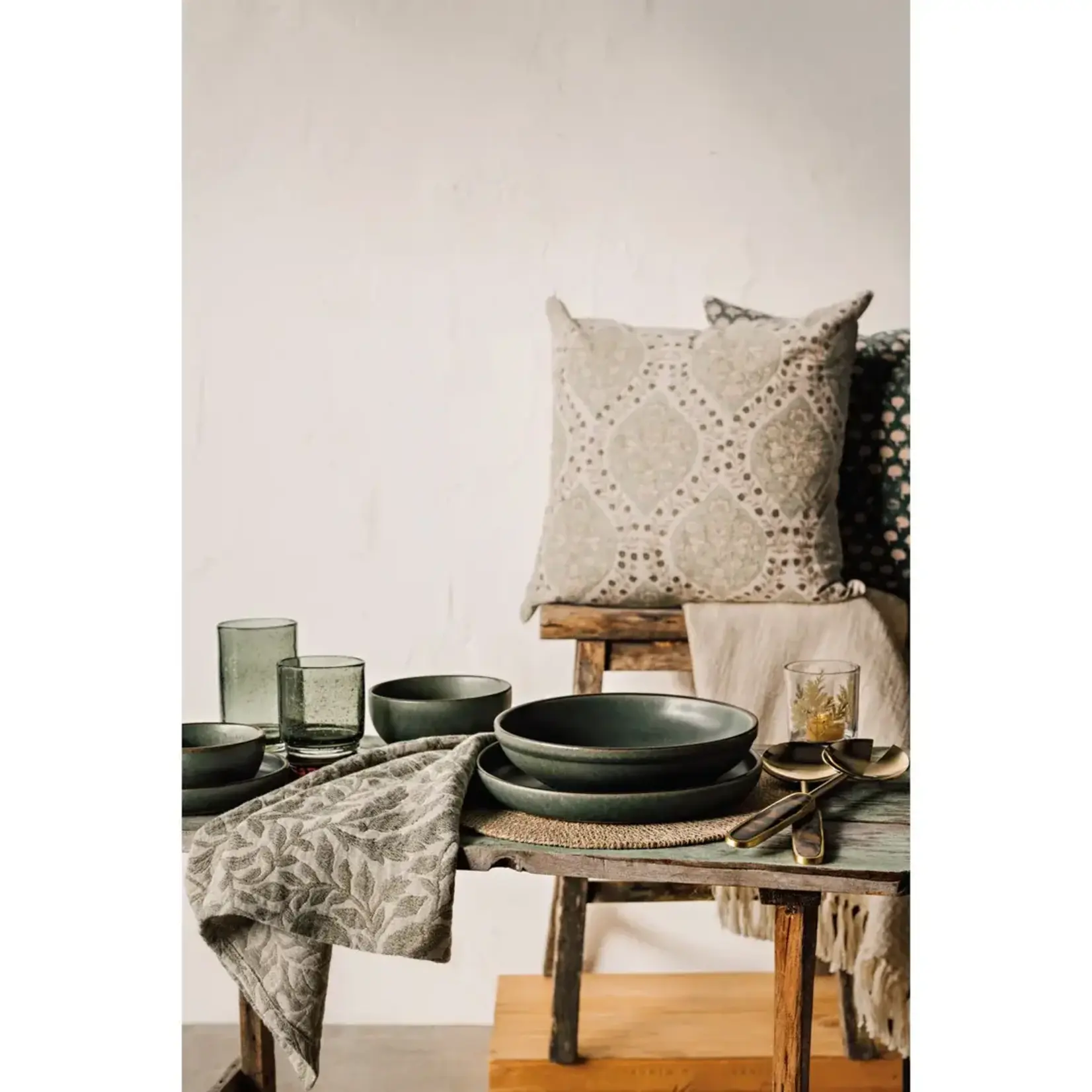 Danica Ogee Block Print Pillow 20" x 20"