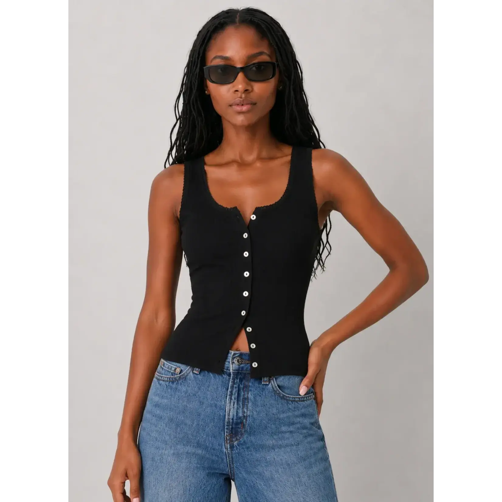 Z Supply Lainey Pointelle Tank Top