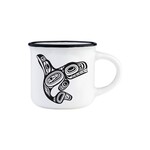 Native Northwest Espresso Mug - Whale by Ernest Swanson