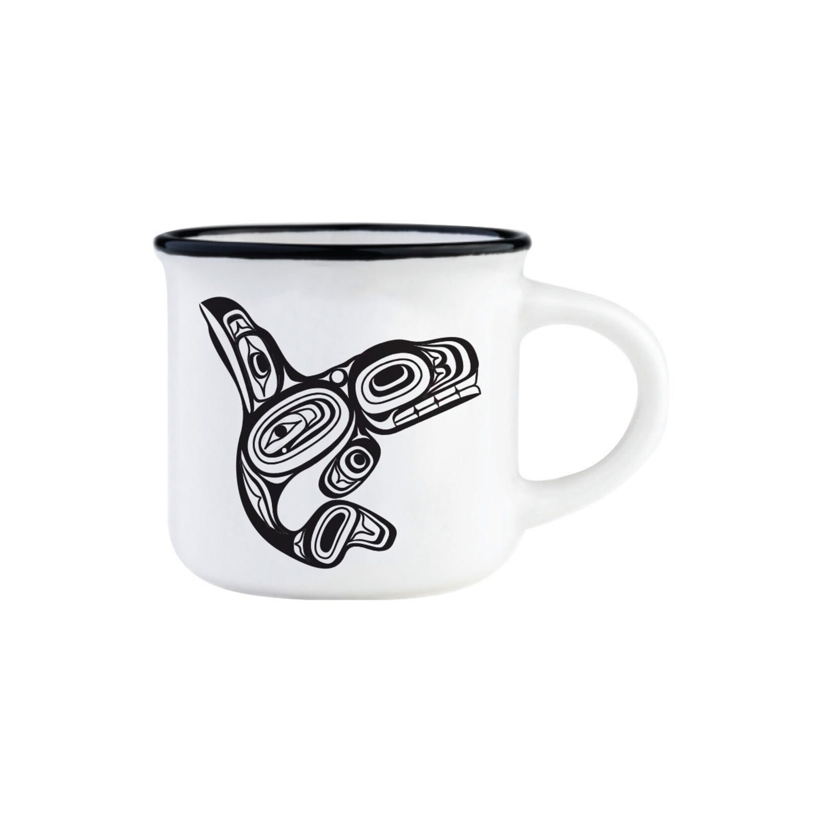 Native Northwest Espresso Mug - Whale by Ernest Swanson